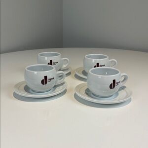 Danesi Caffe Set of 4 Espresso Cups Ceramic